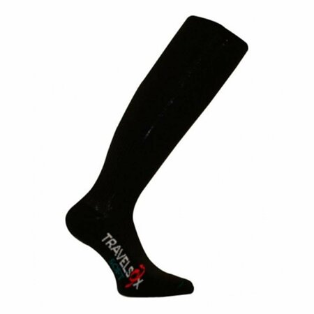 TRAVELSOX TSS 6000 Soft Padding OTC Socks, Black - Large TR459736
